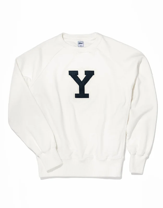 women's smart casual dressesYALE "Y" SWEATSHIRT - WHITE